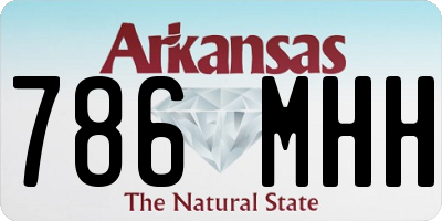 AR license plate 786MHH
