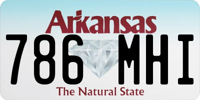 AR license plate 786MHI