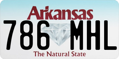 AR license plate 786MHL