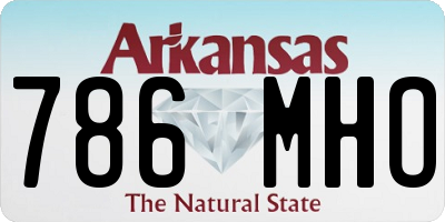 AR license plate 786MHO
