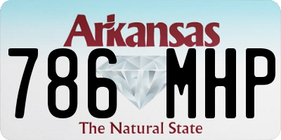 AR license plate 786MHP