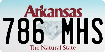AR license plate 786MHS
