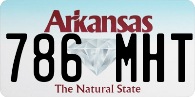 AR license plate 786MHT