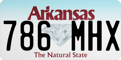 AR license plate 786MHX
