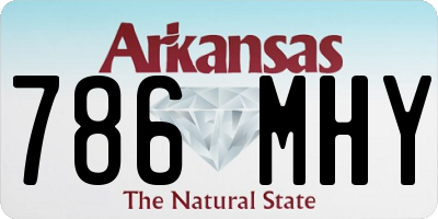 AR license plate 786MHY