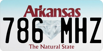 AR license plate 786MHZ
