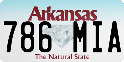 AR license plate 786MIA