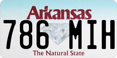 AR license plate 786MIH