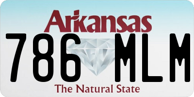 AR license plate 786MLM