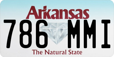 AR license plate 786MMI
