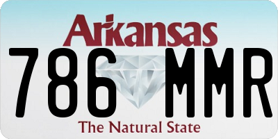 AR license plate 786MMR