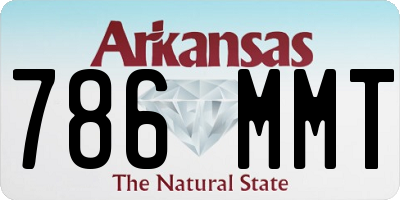 AR license plate 786MMT