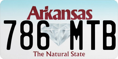 AR license plate 786MTB