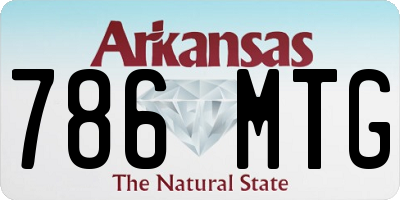 AR license plate 786MTG