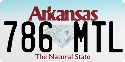 AR license plate 786MTL