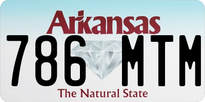 AR license plate 786MTM