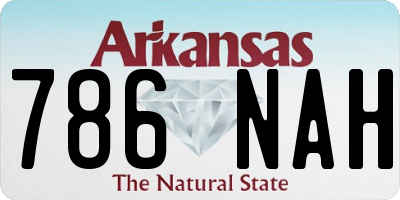 AR license plate 786NAH