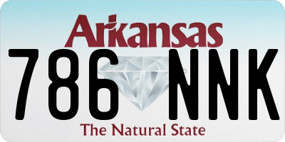 AR license plate 786NNK
