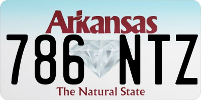 AR license plate 786NTZ