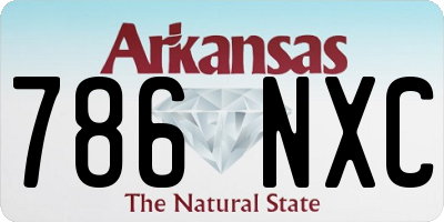 AR license plate 786NXC