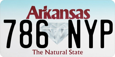 AR license plate 786NYP