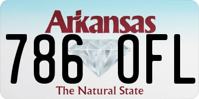 AR license plate 786OFL