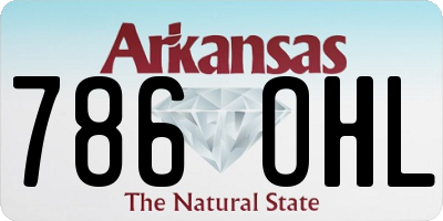 AR license plate 786OHL