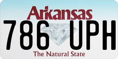 AR license plate 786UPH