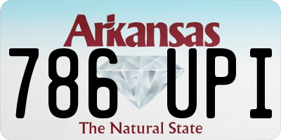 AR license plate 786UPI