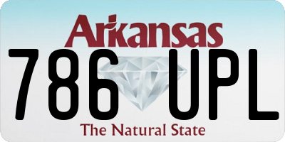 AR license plate 786UPL