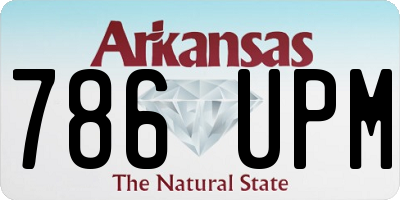 AR license plate 786UPM