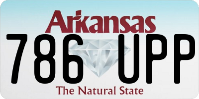 AR license plate 786UPP