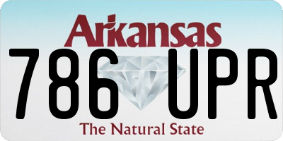 AR license plate 786UPR