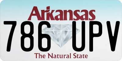 AR license plate 786UPV