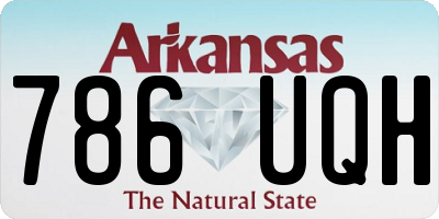 AR license plate 786UQH