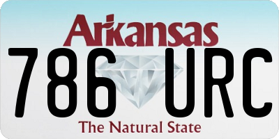AR license plate 786URC