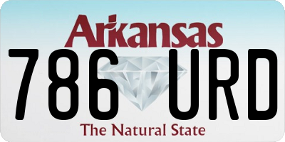 AR license plate 786URD