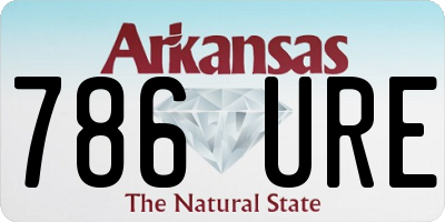 AR license plate 786URE