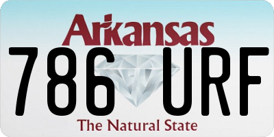 AR license plate 786URF