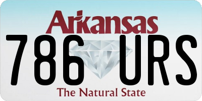 AR license plate 786URS