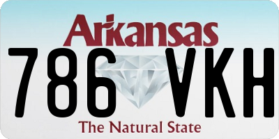 AR license plate 786VKH