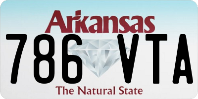 AR license plate 786VTA