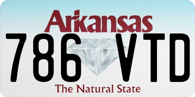 AR license plate 786VTD