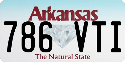AR license plate 786VTI