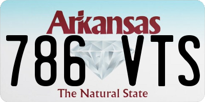 AR license plate 786VTS