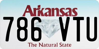 AR license plate 786VTU
