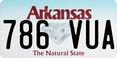 AR license plate 786VUA