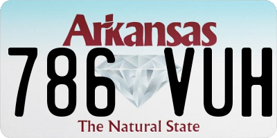 AR license plate 786VUH