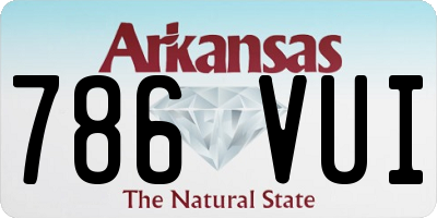 AR license plate 786VUI