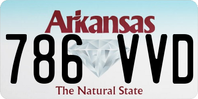AR license plate 786VVD